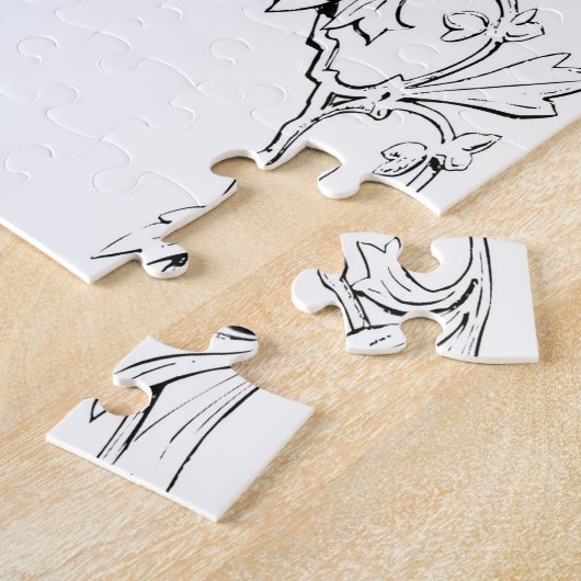 Psalm 1 Kunst - Gezegende Rechtvaardige met Bloemo Legpuzzel (Zijkant)