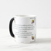 Psalm 1 Kunst - Gezegende Rechtvaardige met Bloemo Magische Mok (Voorkant links)