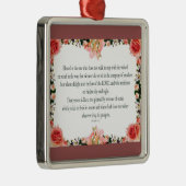 Psalm 1 Kunst - Gezegende Rechtvaardige met Bloemo Metalen Ornament (Rechts)