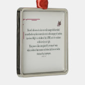 Psalm 1 Kunst - Gezegende Rechtvaardige met Bloemo Metalen Ornament (Rechts)