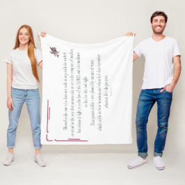 PSALM 1 loopt niet stapsgewijs met het geschopt Fleece Deken