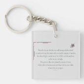 PSALM 1 loopt niet stapsgewijs met het geschopt Sleutelhanger (voorkant)