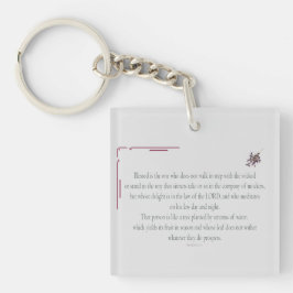 PSALM 1 loopt niet stapsgewijs met het geschopt Sleutelhanger