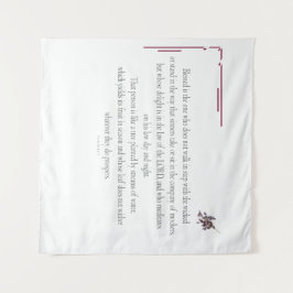 PSALM 1 loopt niet stapsgewijs met het geschopt Wandkleed