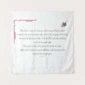 PSALM 1 loopt niet stapsgewijs met het geschopt Wandkleed (Voorkant)