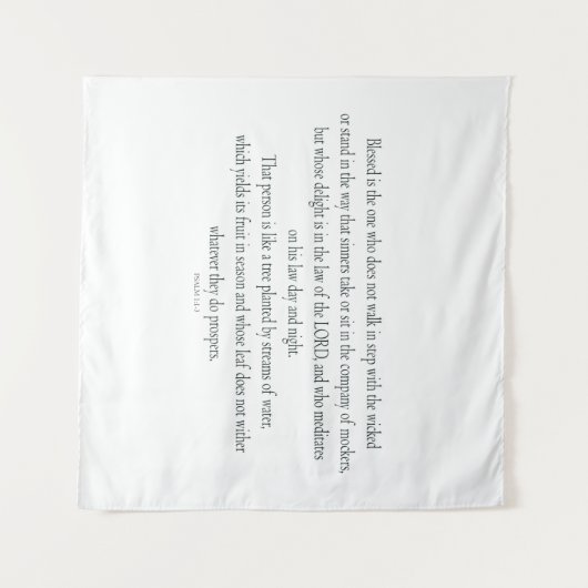 Psalm 1 loopt niet stapsgewijs met het geschopt wandkleed (Voorkant (horizontaal))