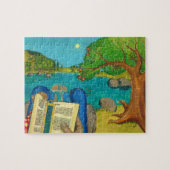 Psalm 1 - Man leest Psalm 1 in de Hebreeuwse Bijbe Legpuzzel (Horizontaal)
