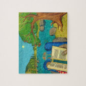 Psalm 1 - Man leest Psalm 1 in de Hebreeuwse Bijbe Legpuzzel (Verticaal)