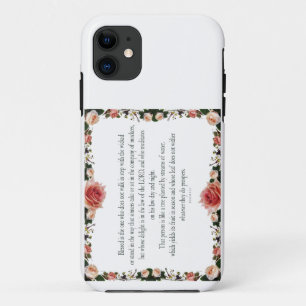 Psalm 1 met ventilatorgrenzen Case-Mate iPhone case