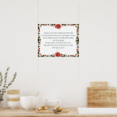Psalm 1 met ventilatorgrenzen poster (Keuken)