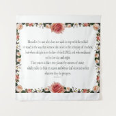 Psalm 1 met ventilatorgrenzen wandkleed (Voorkant)