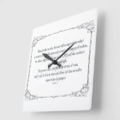 Psalm 1, niet stapsgewijs met de schoppen meegaat; vierkante klok (Hoek)