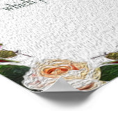 Psalm 1, olieschilderend effect Paarse Floral Poster (Hoek)