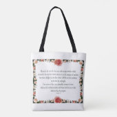 Psalm 1, ontwerp van de ventilatorgrens, rendement tote bag (Achterkant)