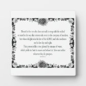 Psalm 1, oogst fruit in seizoen, B&W Fotoplaat (Voorkant)