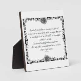 Psalm 1, oogst fruit in seizoen, B&W Fotoplaat