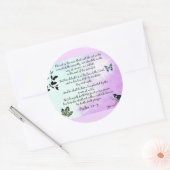 Psalm 1 ronde sticker (Envelop)