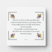 Psalm 1, roze gele ventilatorontwerp, zonder dop, fotoplaat (Voorkant)