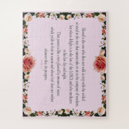 Psalm 1 Schriftuur Kunst Pad van de Rechtvaardigen Legpuzzel