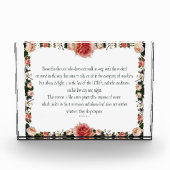 Psalm 1 with Flower Borders Fotoblokken (Voorkant)