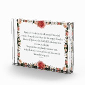 Psalm 1 with Flower Borders Fotoblokken (Rechts)