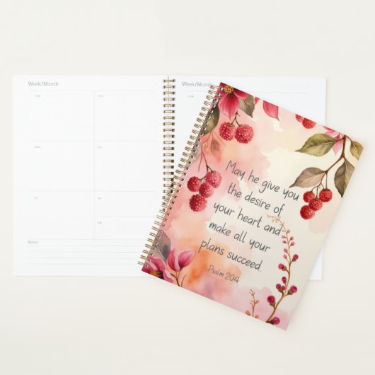 Psalm 20:4 Verlangen van Uw hart Schriftuur | Bloe Planner (Display)