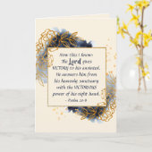 Psalm 20:6 De Heer geeft VICTORY aan Zijn Geanoïde Kaart (Gele Bloem)