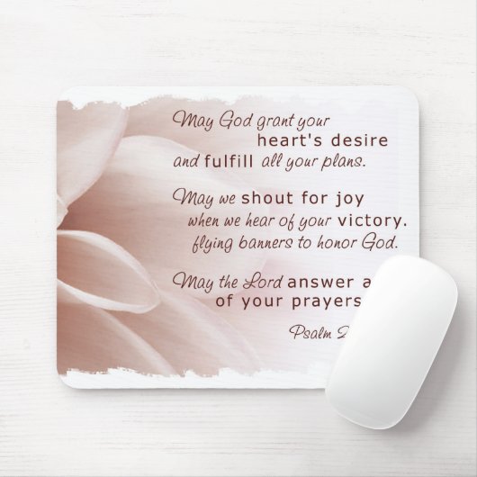 Psalm 20 Mousepad Muismat (Met muis)