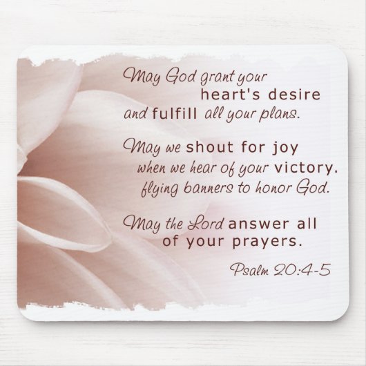 Psalm 20 Mousepad Muismat (Voorkant)