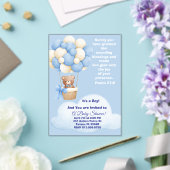 Psalm 21:6 Boy Baby Shower Invitation Acryl Uitnodigingen (Insitu (Huwelijk))
