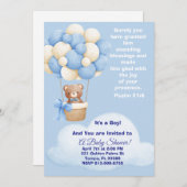 Psalm 21:6 Boy Baby Shower Invitation Kaart (Voorkant / Achterkant)