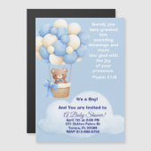 Psalm 21:6 Boy Baby Shower Invitation Magnetische Uitnodiging (Voorkant / Achterkant)