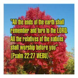 Psalm 22:27 WEBU Perfect Poster