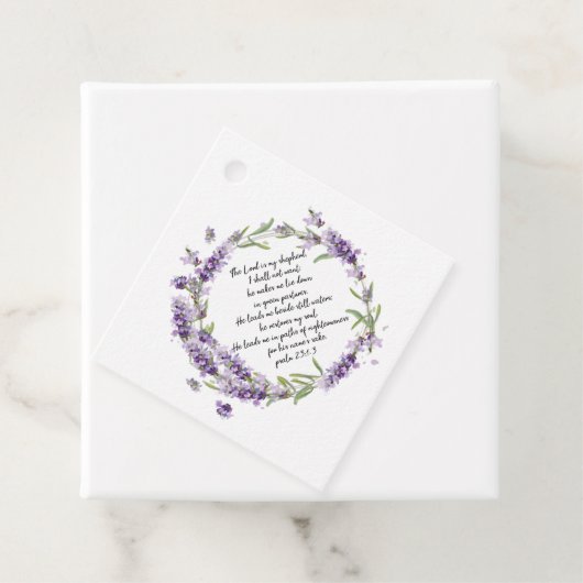 Psalm 23: 1-3 bedankjes labels (In situ)