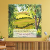 Psalm 23:1-3 canvas afdruk (Insitu (Woonkamer))