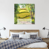 Psalm 23:1-3 canvas afdruk (Insitu (Slaapkamer))