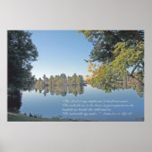 Psalm 23:1-3 de Druk van de Manuscript Poster (Voorkant)