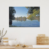 Psalm 23:1-3 de Druk van de Manuscript Poster (Keuken)