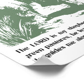 Psalm 23:1-3 “De Heere Is Mijn Herder” Poster (Hoek)