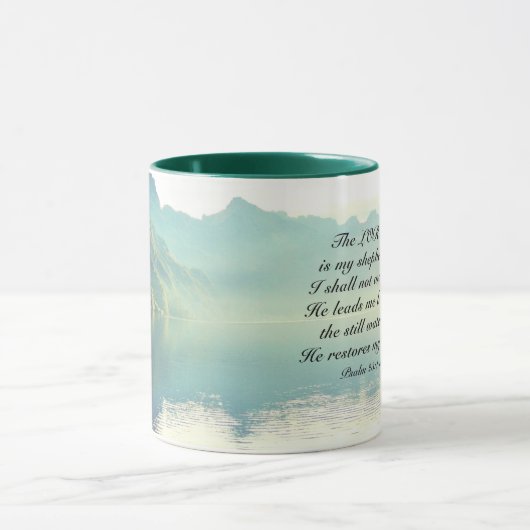 Psalm 23 1-3 De LORD is mijn Shepherd Mok (Midden)