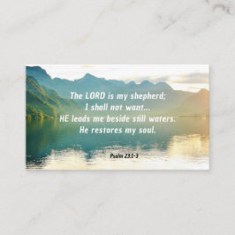 Psalm 23 1-3 De LORD is mijn Shepherd Visitekaartje
