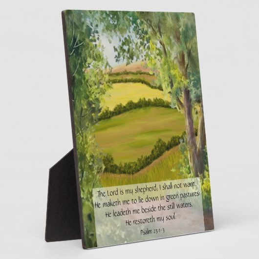 Psalm 23:1-3 fotoplaat (Zijkant)