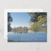 Psalm 23:1-3 het Briefkaart van de Manuscript (Voorkant / Achterkant)