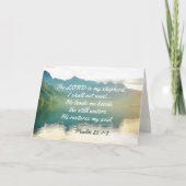 Psalm 23 1-3 Hij leidt me naast stilstaande watere Kaart (Voorkant)