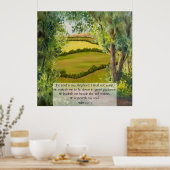 Psalm 23:1-3 poster (Keuken)