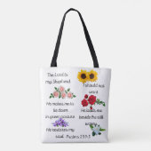 Psalm 23: 1--3 Shopping Tote Bag (Achterkant)
