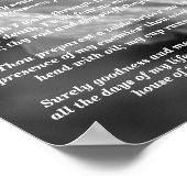 Psalm 23: 1-6 poster (Hoek)