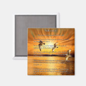 Psalm 23:1-6 The Lord is My Shepard Magneet (Voorkant / Achterkant)