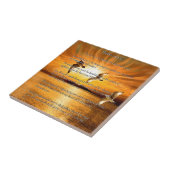 Psalm 23:1-6 The Lord is My Shepard Tegeltje (Zijkant)