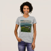 Psalm 23:1 Bible Verse Women's Tee Shirt (Voorkant volledig)